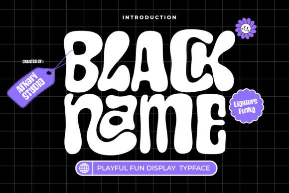 Black Name Font for Bold Branding
