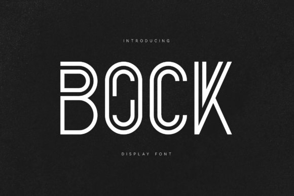 Bock Font for Creative Projects