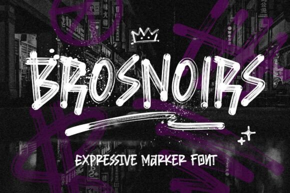 Brosnoirs Font for Creative Projects