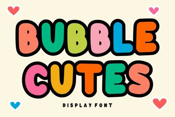Bubble Cutes Font for Creative Design