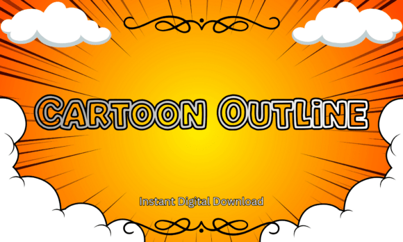 Cartoon Outline Font Review