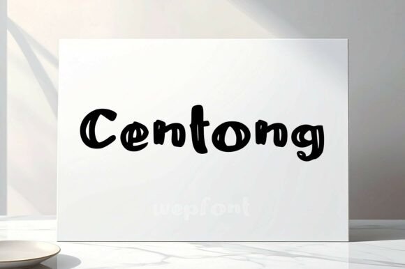 Centong Font for Editorial Design
