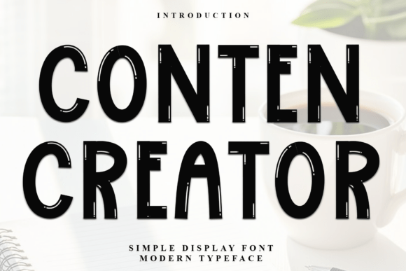 Conten Creator Font for Creative Makers