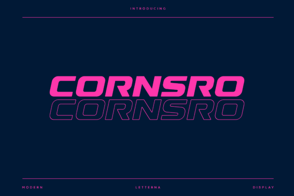Cornsro: A Bold Display Font for Designers