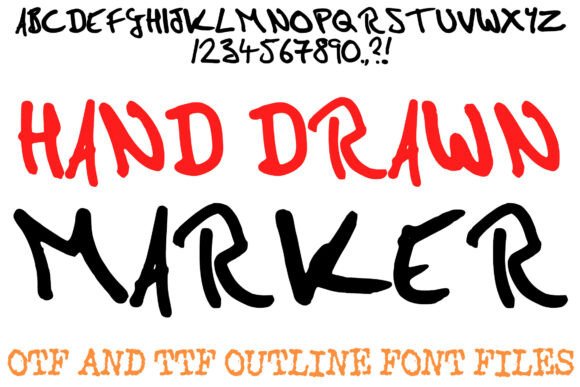 Hand Drawn Marker Font Review