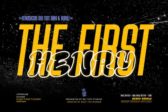 Henry the First Duo: A Font for Creative Expression