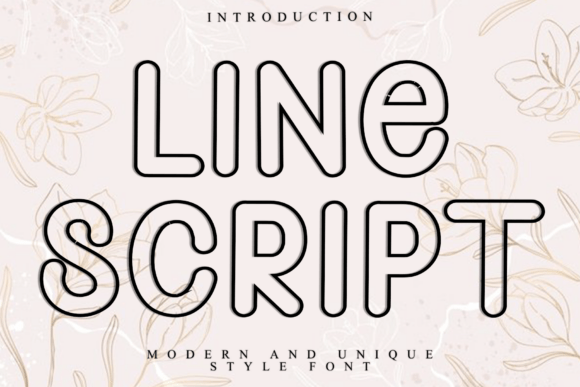 Line Script Font