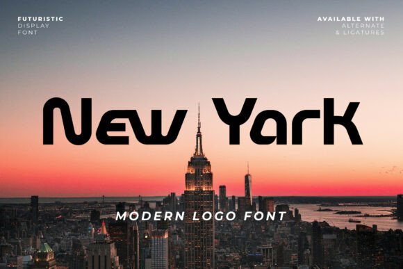 New Yark Font: Bold & Futuristic