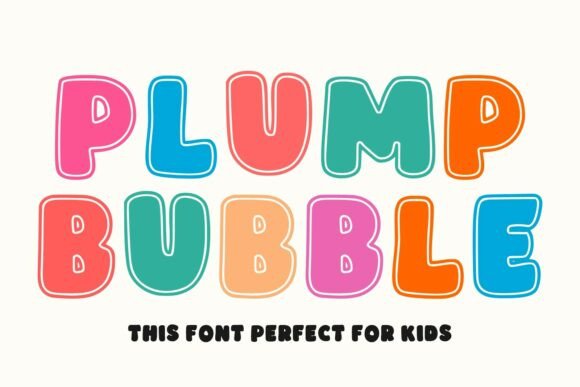 Plump Bubble Font for Playful Campaigns