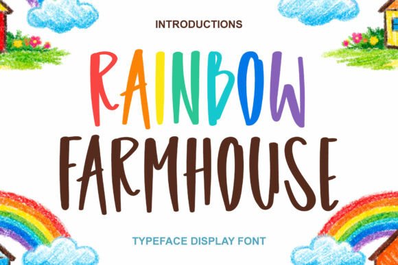 Rainbow Farmhouse Font for Creative Brands