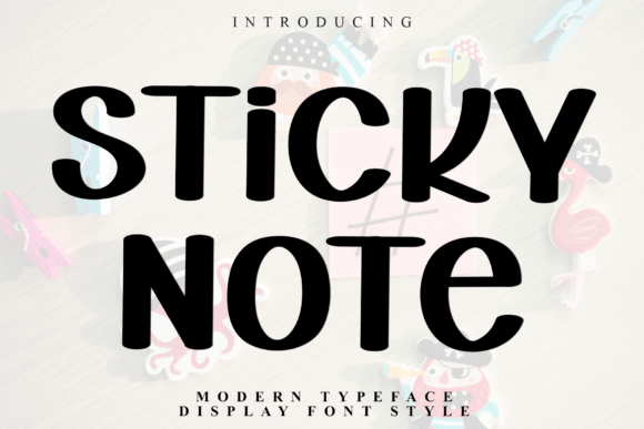 Sticky Note Font for Bold Branding